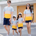 Family Matching Striped T-Shirt & Shorts Set