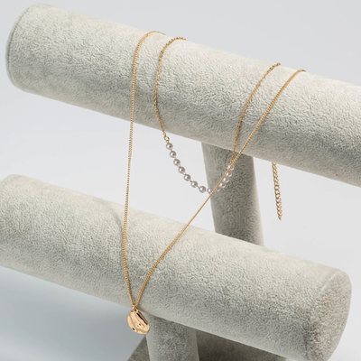 Water drop tag necklace