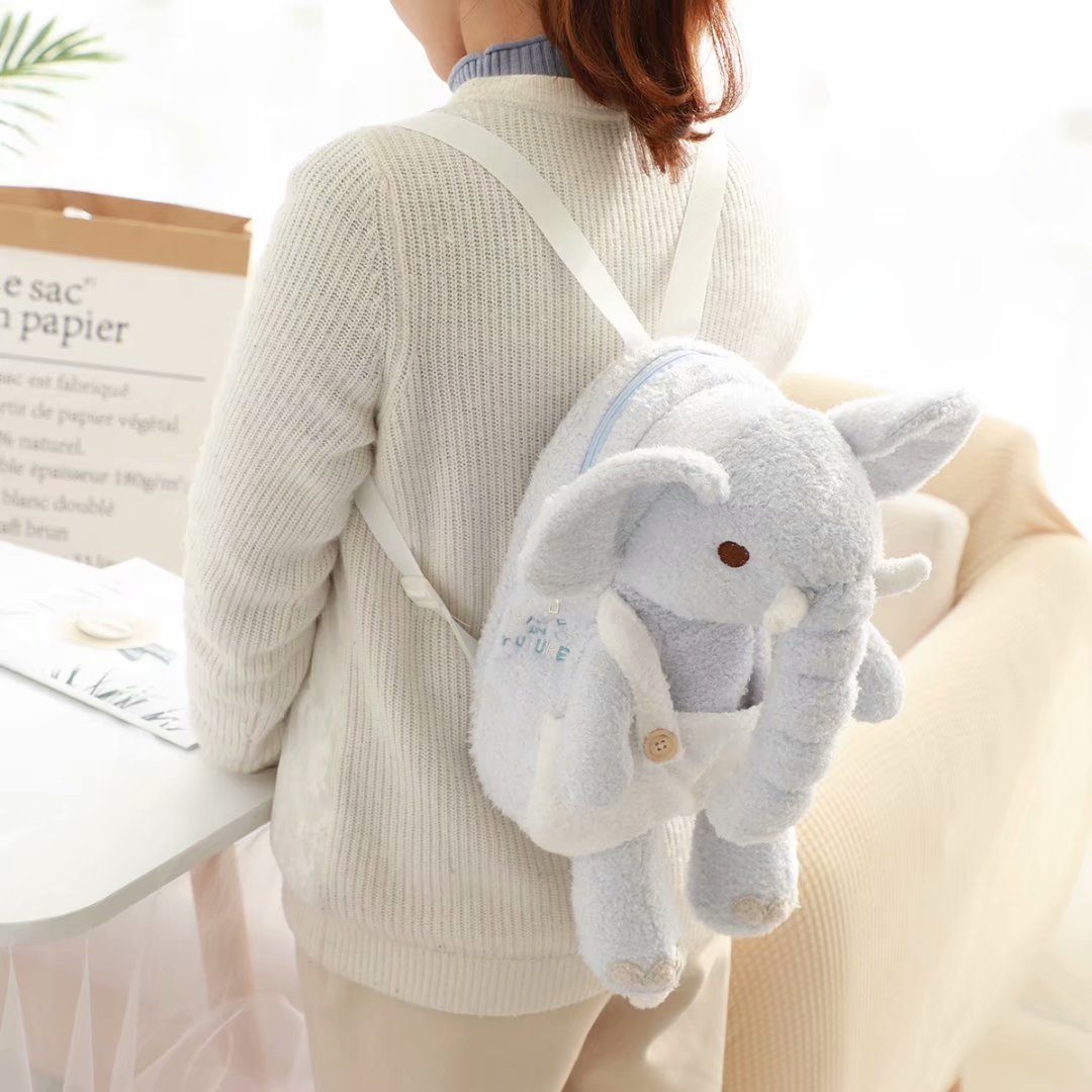 Soft Plush One-shoulder Elephant Fur Bag Women