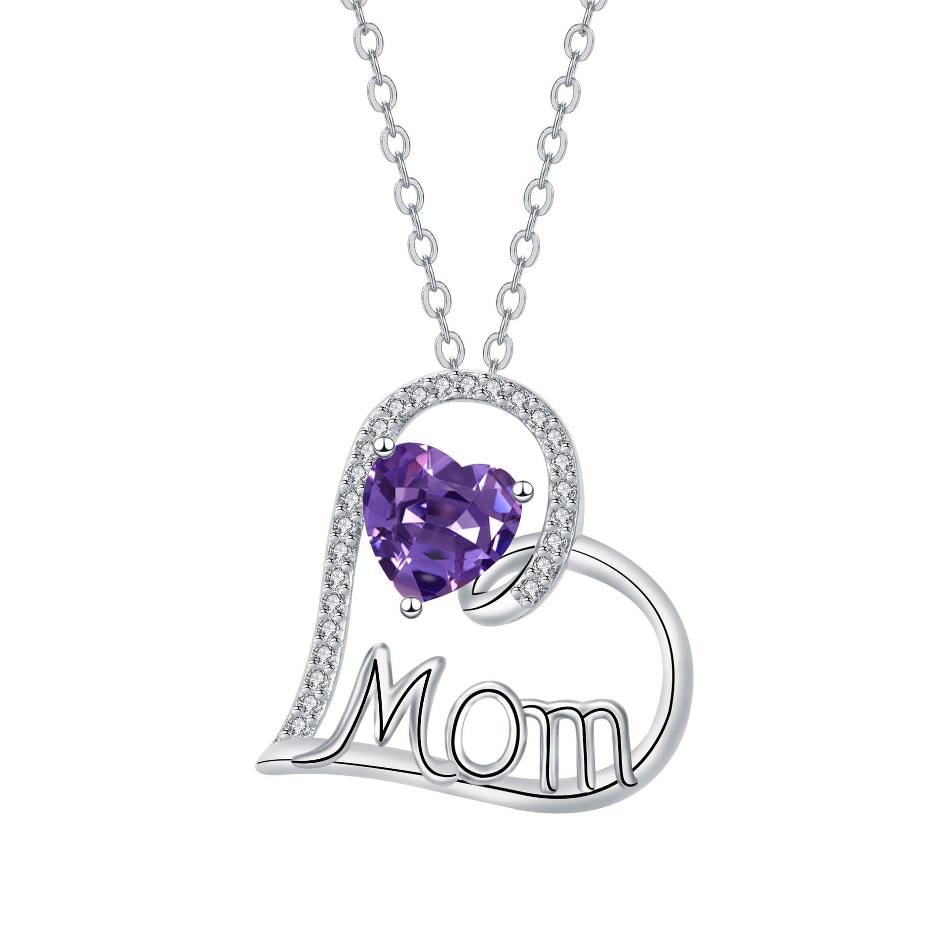 Mother's Gift Necklace Mother Heart-shaped  Gift Jewelry