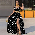 Printed Strap Maxi Dress for Women — Party & Club Wear