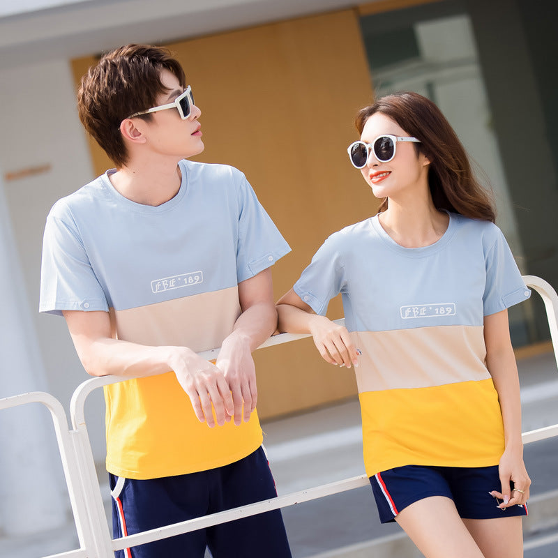 Family Matching Striped T-Shirt & Shorts Set