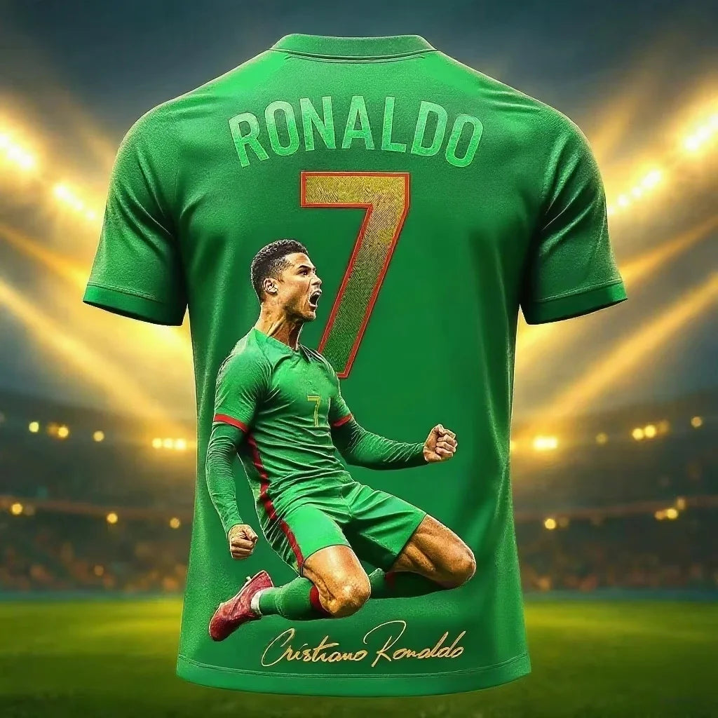 2026 New Arrival Special Edition Ronaldo 7 Football Jersey Oversize Sport Short Sleeve Training Uniform Soccer Jersey Men Tshirt