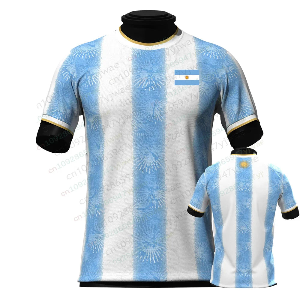 2026 Argentina Fan Edition Football Jersey Messi No.10 Soccer Shirt 3d Printed Quick Drying Short Sleeved Summer Men'S T-Shirt