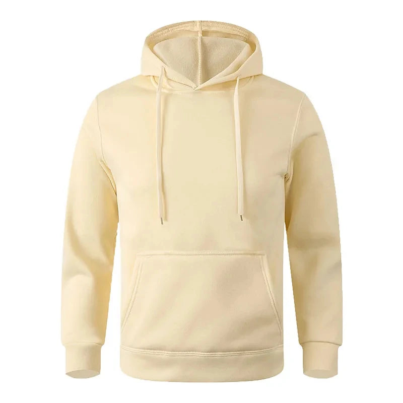 Couple Minimalist Hoodie – Men & Women Unisex Fleece Sweatshirt | Black & White Casual Sports Streetwear