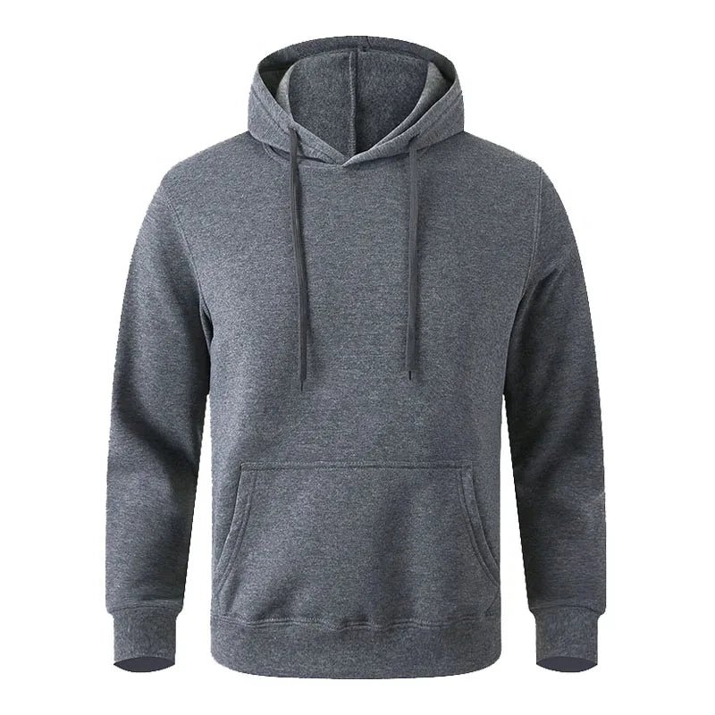 Couple Minimalist Hoodie – Men & Women Unisex Fleece Sweatshirt | Black & White Casual Sports Streetwear