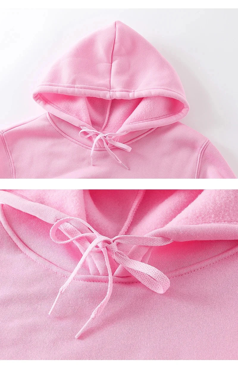 Couple Minimalist Hoodie – Men & Women Unisex Fleece Sweatshirt | Black & White Casual Sports Streetwear