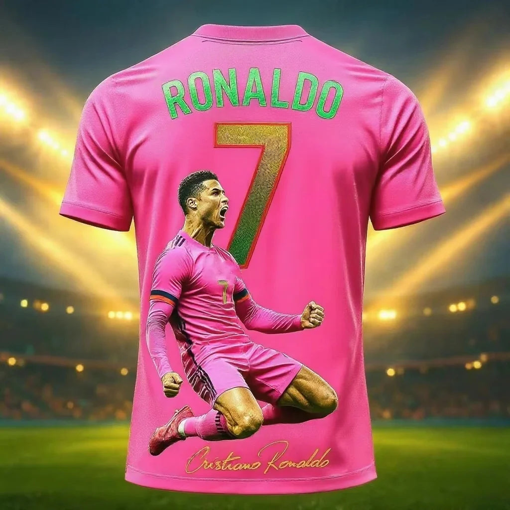 2026 New Arrival Special Edition Ronaldo 7 Football Jersey Oversize Sport Short Sleeve Training Uniform Soccer Jersey Men Tshirt