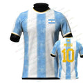2026 Argentina Fan Edition Football Jersey Messi No.10 Soccer Shirt 3d Printed Quick Drying Short Sleeved Summer Men'S T-Shirt