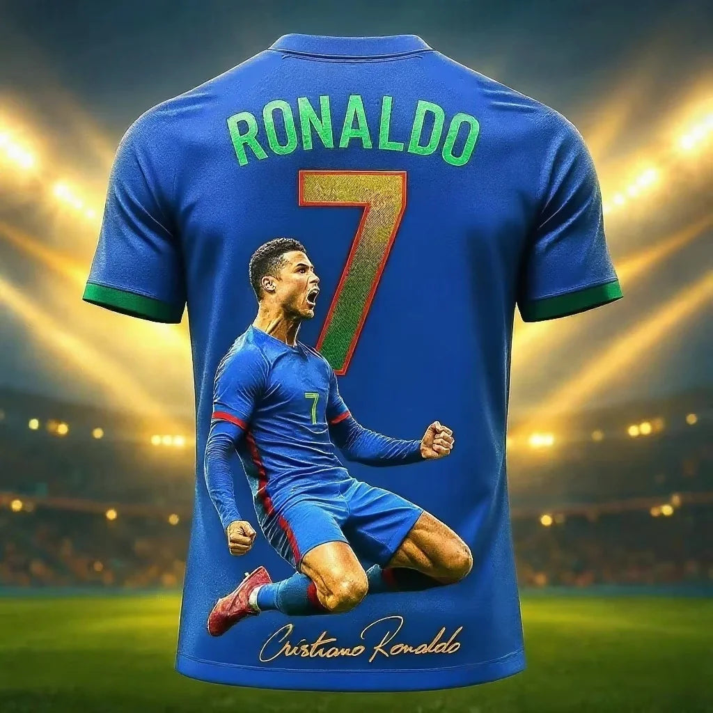 2026 New Arrival Special Edition Ronaldo 7 Football Jersey Oversize Sport Short Sleeve Training Uniform Soccer Jersey Men Tshirt