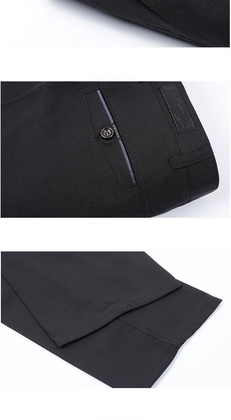 High Quality Men's Suit Pants Classic Summer Spring Pants High Waist Autumn Trousers Business Casual Pant