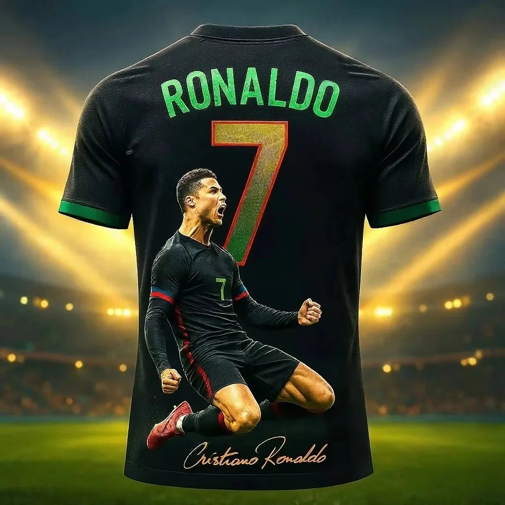 2026 New Arrival Special Edition Ronaldo 7 Football Jersey Oversize Sport Short Sleeve Training Uniform Soccer Jersey Men Tshirt