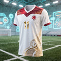 2026 Türkiye Team World Competition Jersey 3D Printing Men's T-Shirt Soccer Fan Shirt Quick-drying Breathable Family Kids Tee