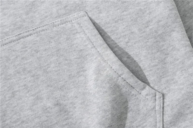 Trendy Fashion Hoodie Men's Classic Solid Color Fleece Hooded Sweatshirt Pullover Spring and Autumn  for Unisex