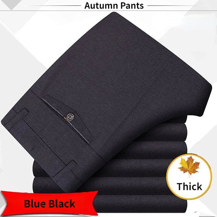 High Quality Men's Suit Pants Classic Summer Spring Pants High Waist Autumn Trousers Business Casual Pant