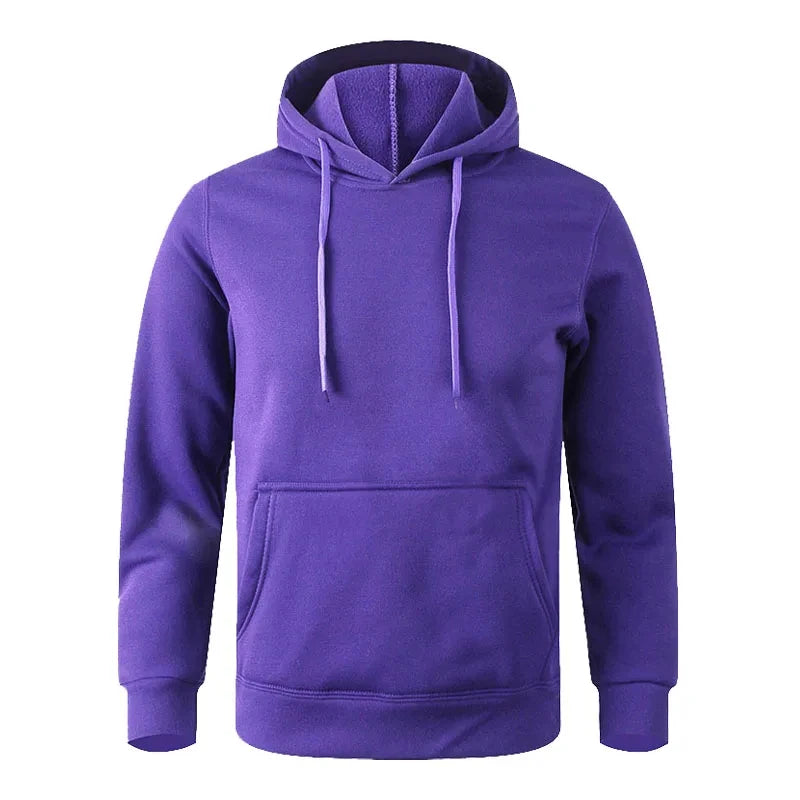 Couple Minimalist Hoodie – Men & Women Unisex Fleece Sweatshirt | Black & White Casual Sports Streetwear
