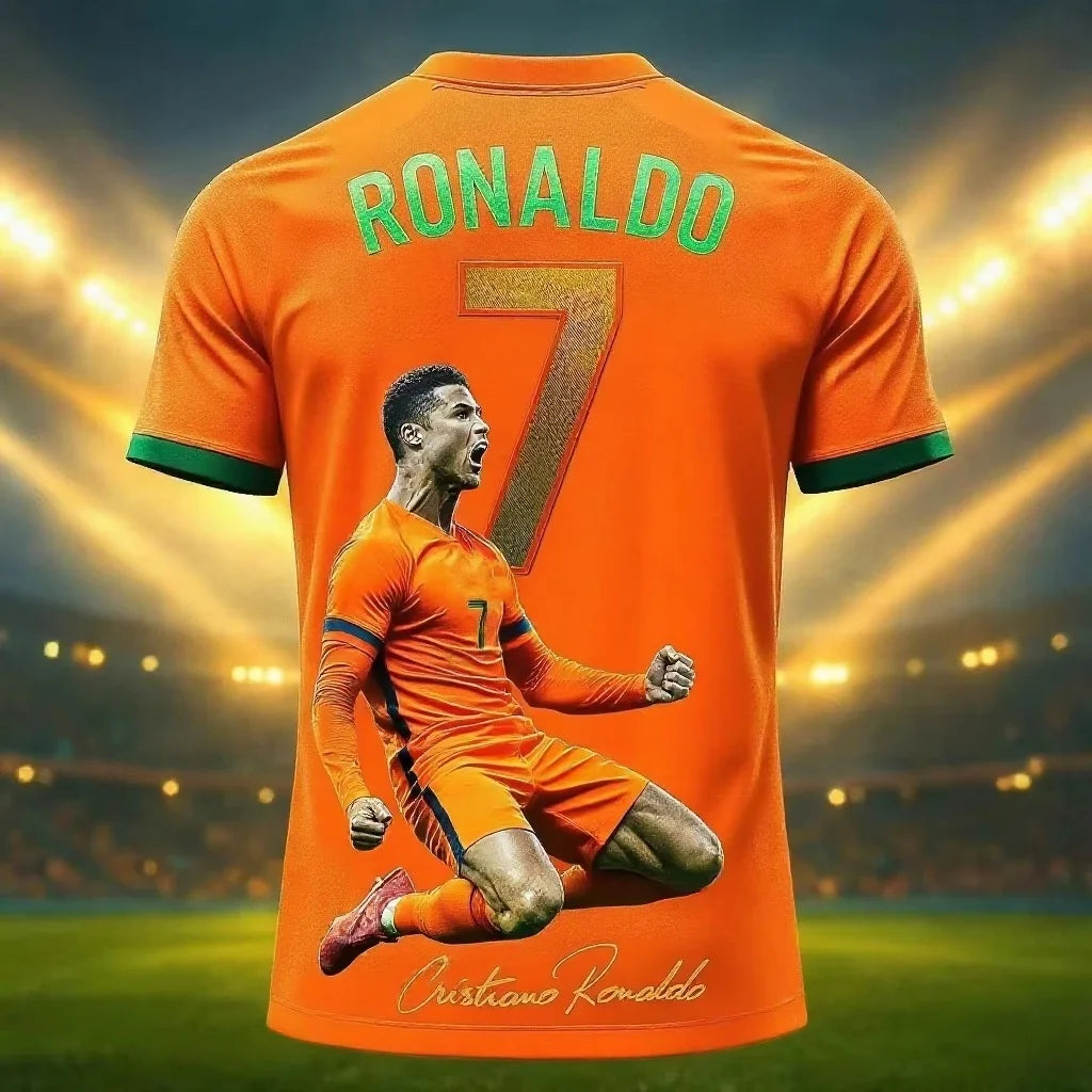 2026 New Arrival Special Edition Ronaldo 7 Football Jersey Oversize Sport Short Sleeve Training Uniform Soccer Jersey Men Tshirt