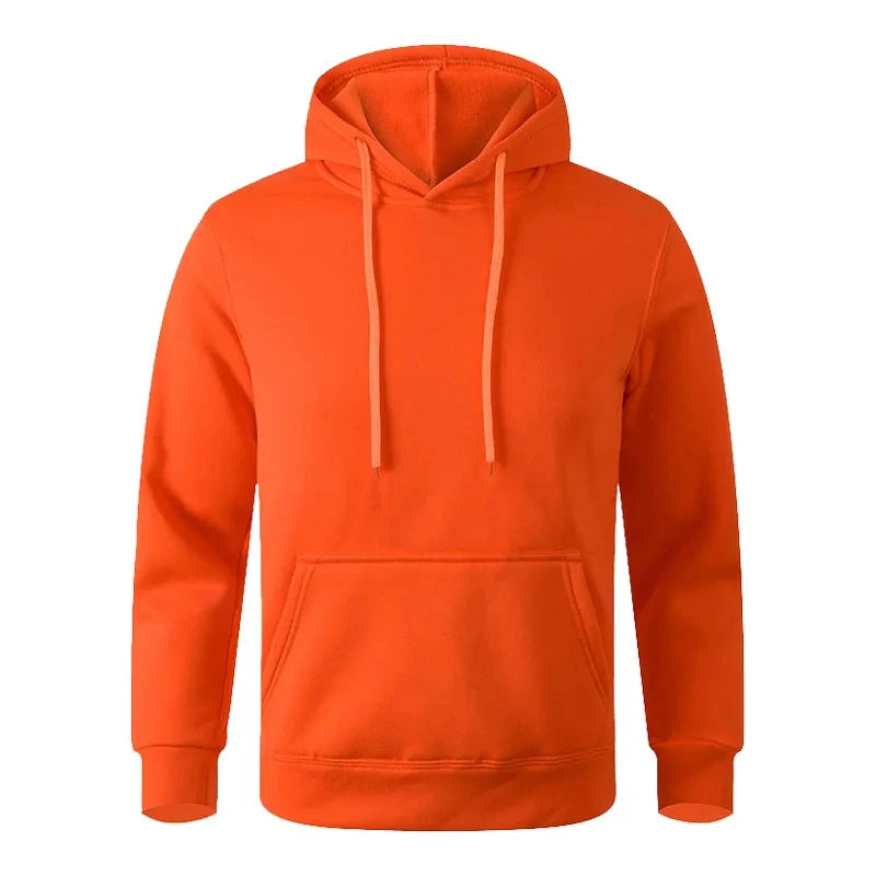Couple Minimalist Hoodie – Men & Women Unisex Fleece Sweatshirt | Black & White Casual Sports Streetwear