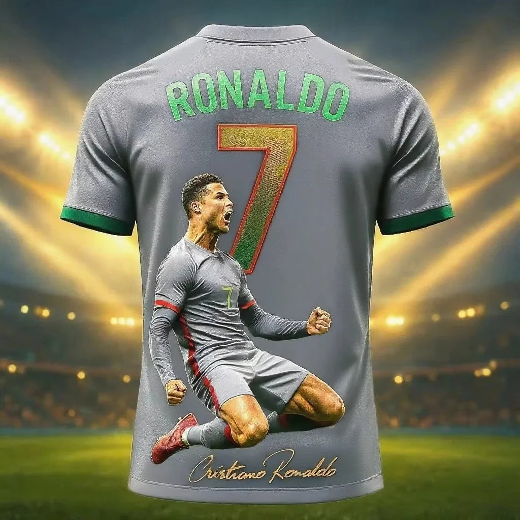2026 New Arrival Special Edition Ronaldo 7 Football Jersey Oversize Sport Short Sleeve Training Uniform Soccer Jersey Men Tshirt