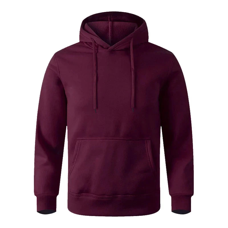 Couple Minimalist Hoodie – Men & Women Unisex Fleece Sweatshirt | Black & White Casual Sports Streetwear