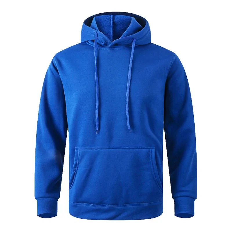Couple Minimalist Hoodie – Men & Women Unisex Fleece Sweatshirt | Black & White Casual Sports Streetwear