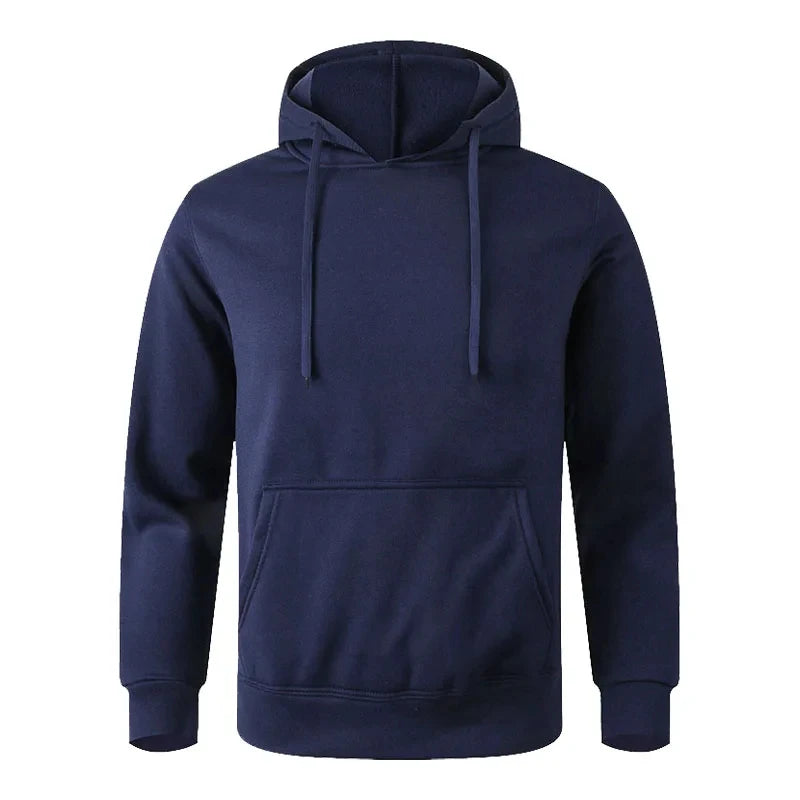 Couple Minimalist Hoodie – Men & Women Unisex Fleece Sweatshirt | Black & White Casual Sports Streetwear