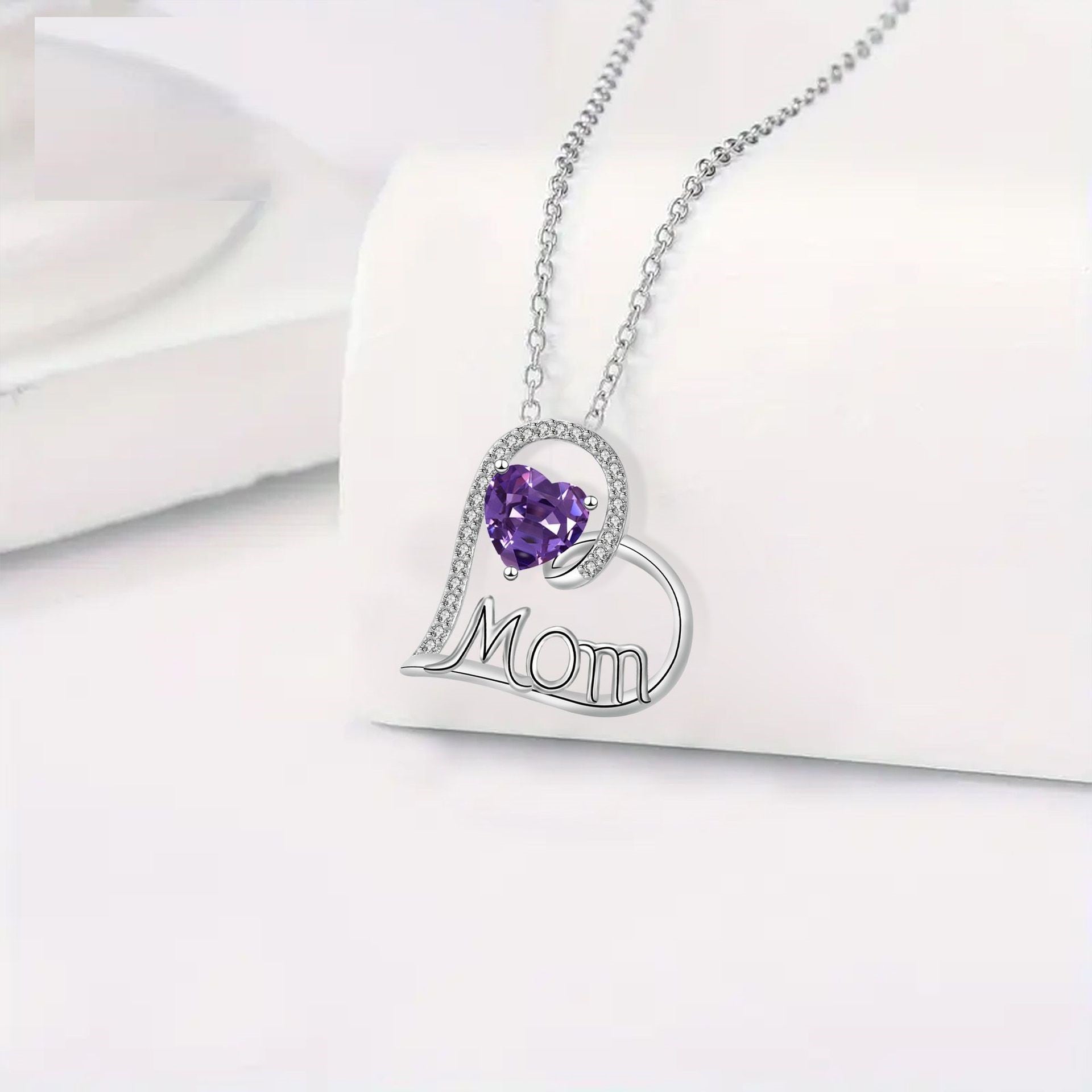 Mother's Gift Necklace Mother Heart-shaped  Gift Jewelry