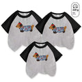 Moeder-dochter Matching Hond Western Stijl Outfit Katoen Korte Mouw Contrast Kleur Koreaanse Stijl