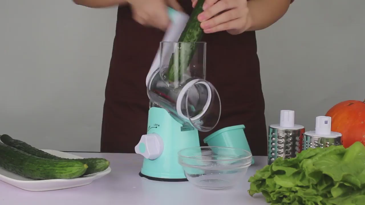 4 In 1 Home Manual Vegetable Cutter Slicer Multifunctional Round Mandoline Slicer Cheese Slicer